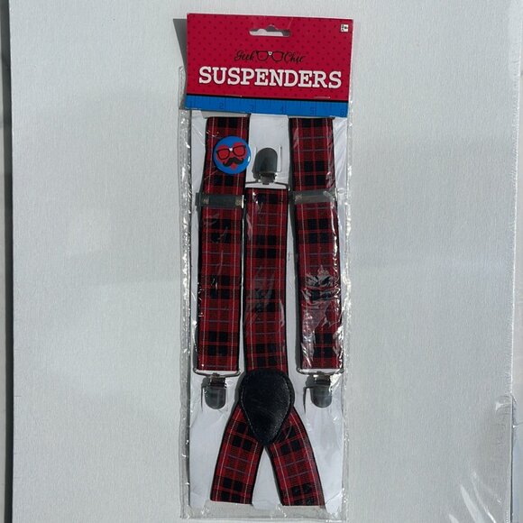 NWT Halloween Dress-up Geek Chic Suspenders - Picture 1 of 4